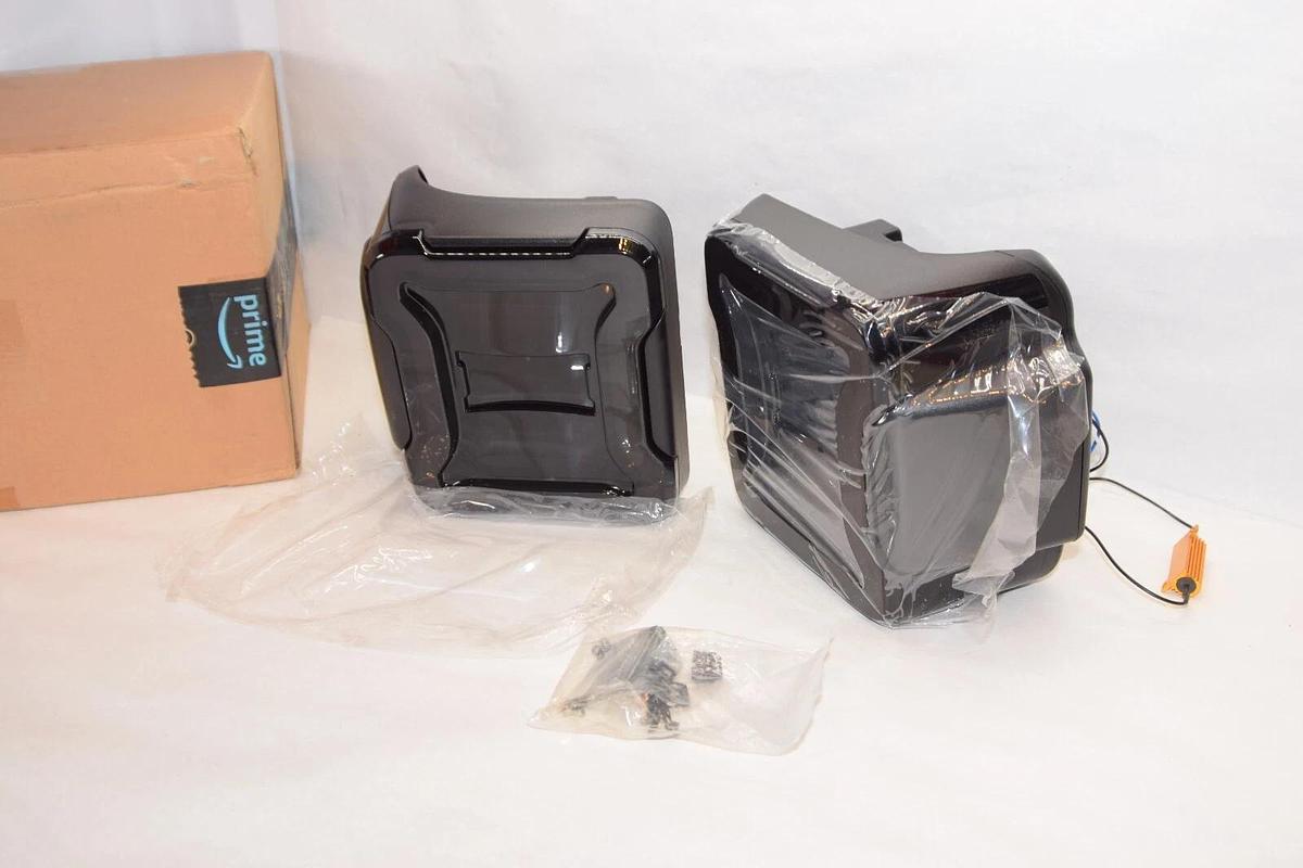 (NEW) FIERYRED Smoked LED Tail Lights For 2018-2021 Jeep Wrangler JL