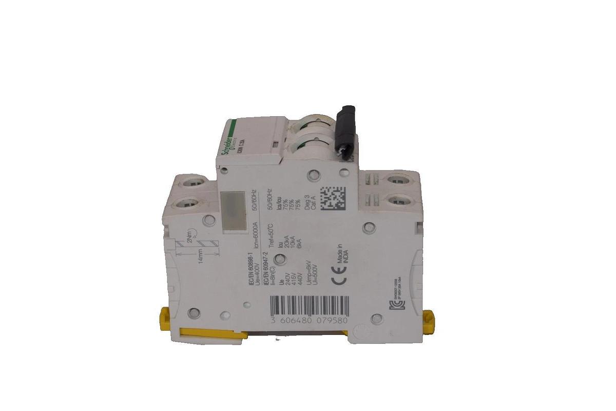 Used SCHNEIDER ELECTIRC iC60N C 25A iC60NC25A 2 Pol 2P 400V Miniature Circuit Breaker