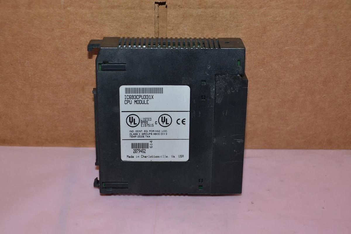 Used GE FANUC IC693CPU331X CPU MODULE IC693CPU331 X   *missing top cover*