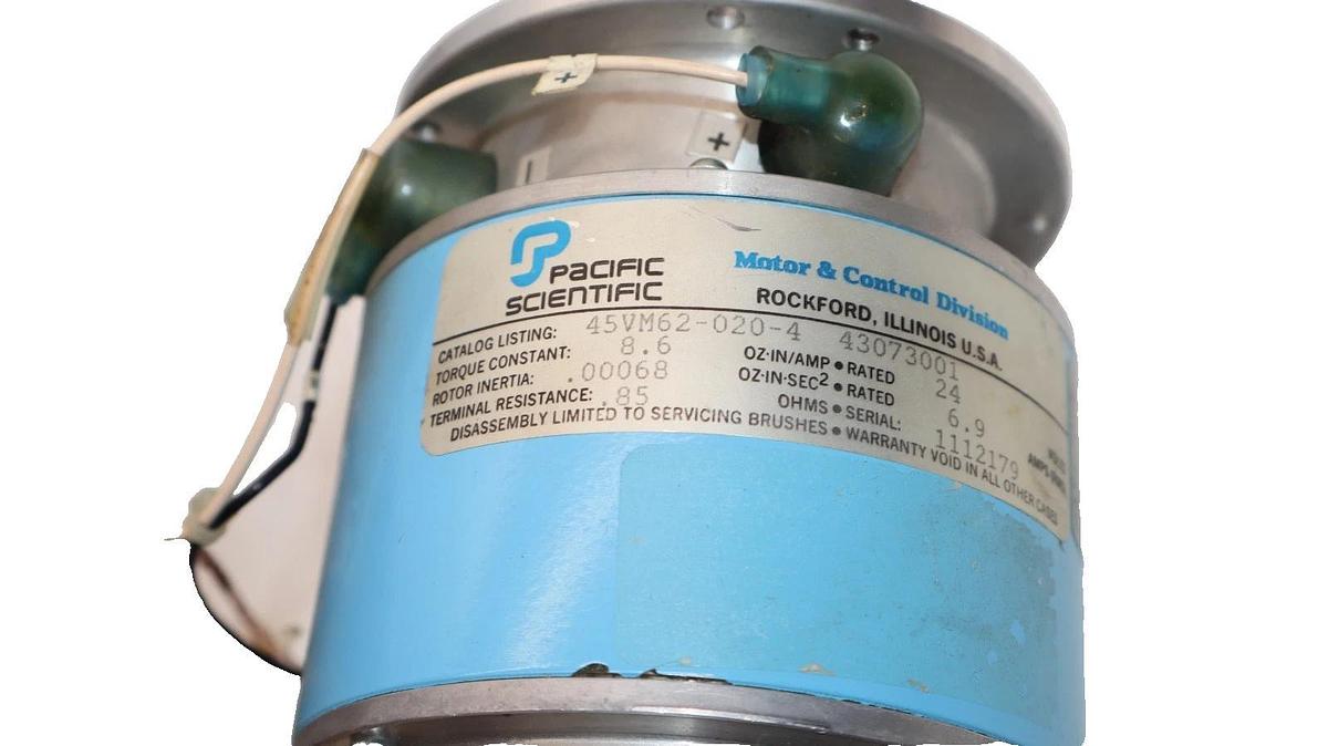 Pacific Scientific 45VM62-020-4 24V 6.9Amp Analog Tachometer (New)