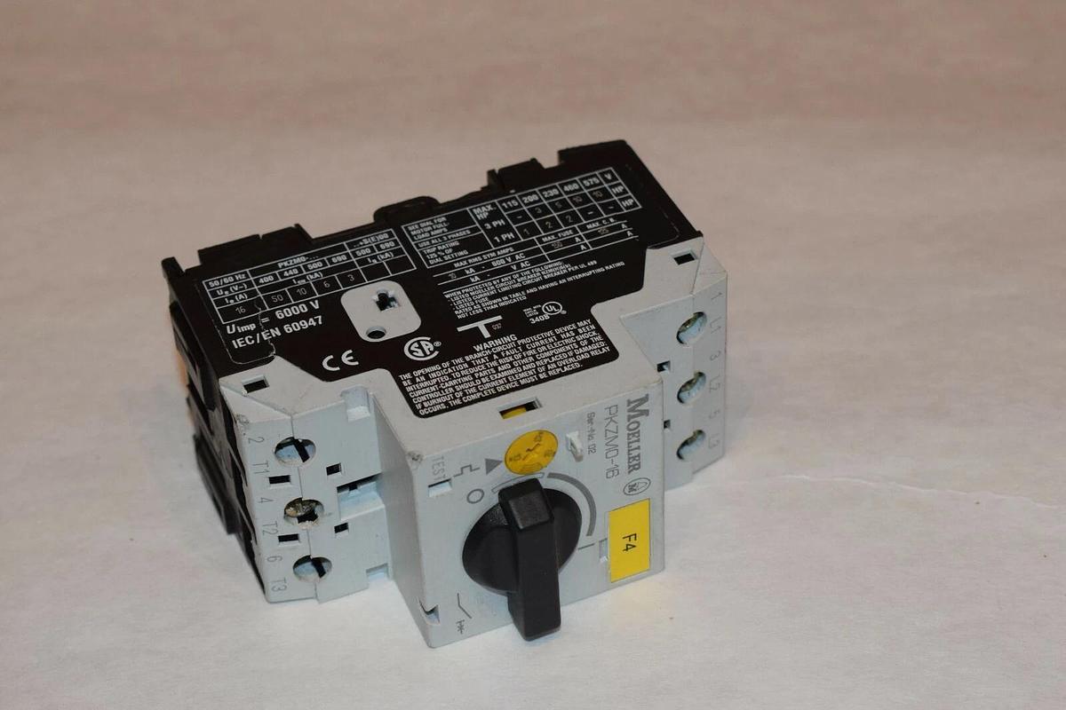 Used MOELLER PKZM0-16 MANUAL 10-16A MANUAL MOTOR STARTER