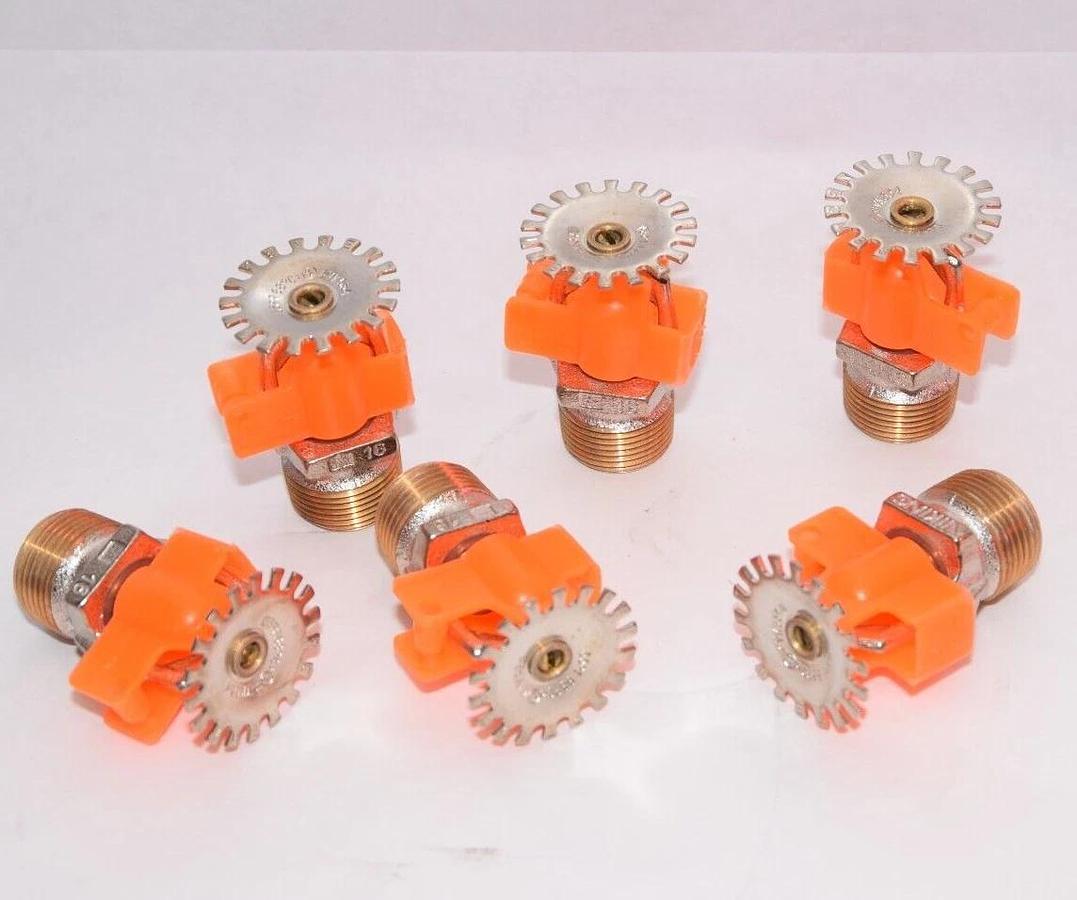 (NEW - Lot of 6) VIKING VK534 3/4" Npt 155°F Pendant Fire Sprinkler