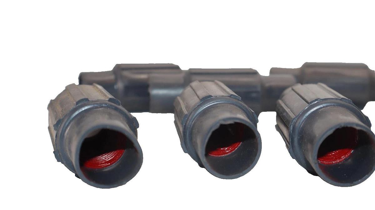 New 10 ROBROY  PLASTI-BOND  OCAL 1/2" Conduit Body Straight Fitting Coupling Red