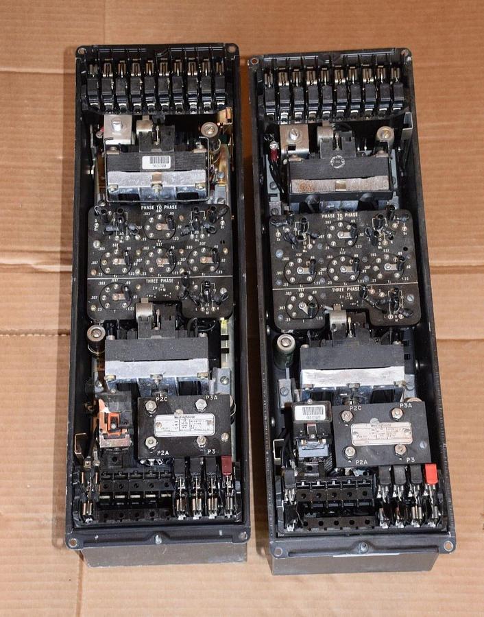 Used (Lot of 2) WESTINGHOUSE KD-10 Distance Relay 719B195A16 120V .18-3.7 Ohms