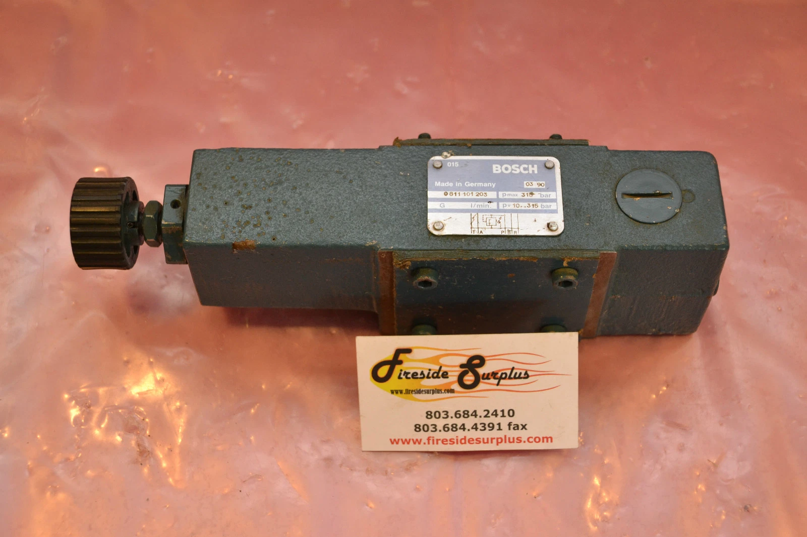 Used BOSCH Pressure Reducing Valve regulater 0811101203 315 BAR 811101203