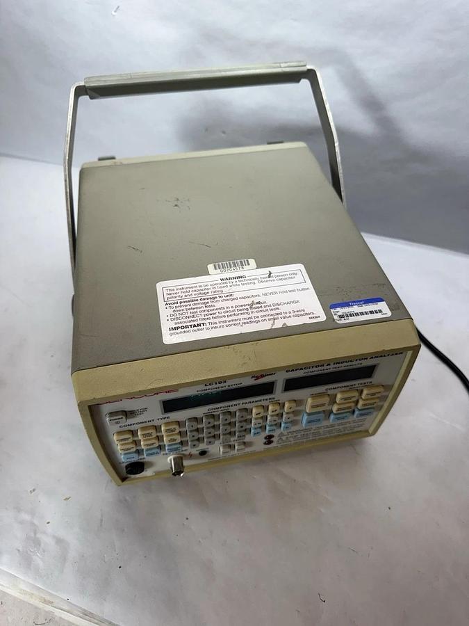 Used Sencore LC103 Capacitor and Inductor Analyzer  With Power Supply "Cal 2024"