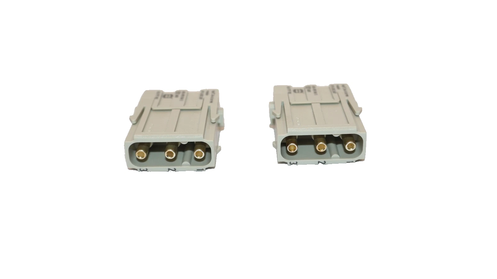 Harting Male Module Insert Han 3 MOD M-S 40A Plug 09140032601 2-Pack (New)