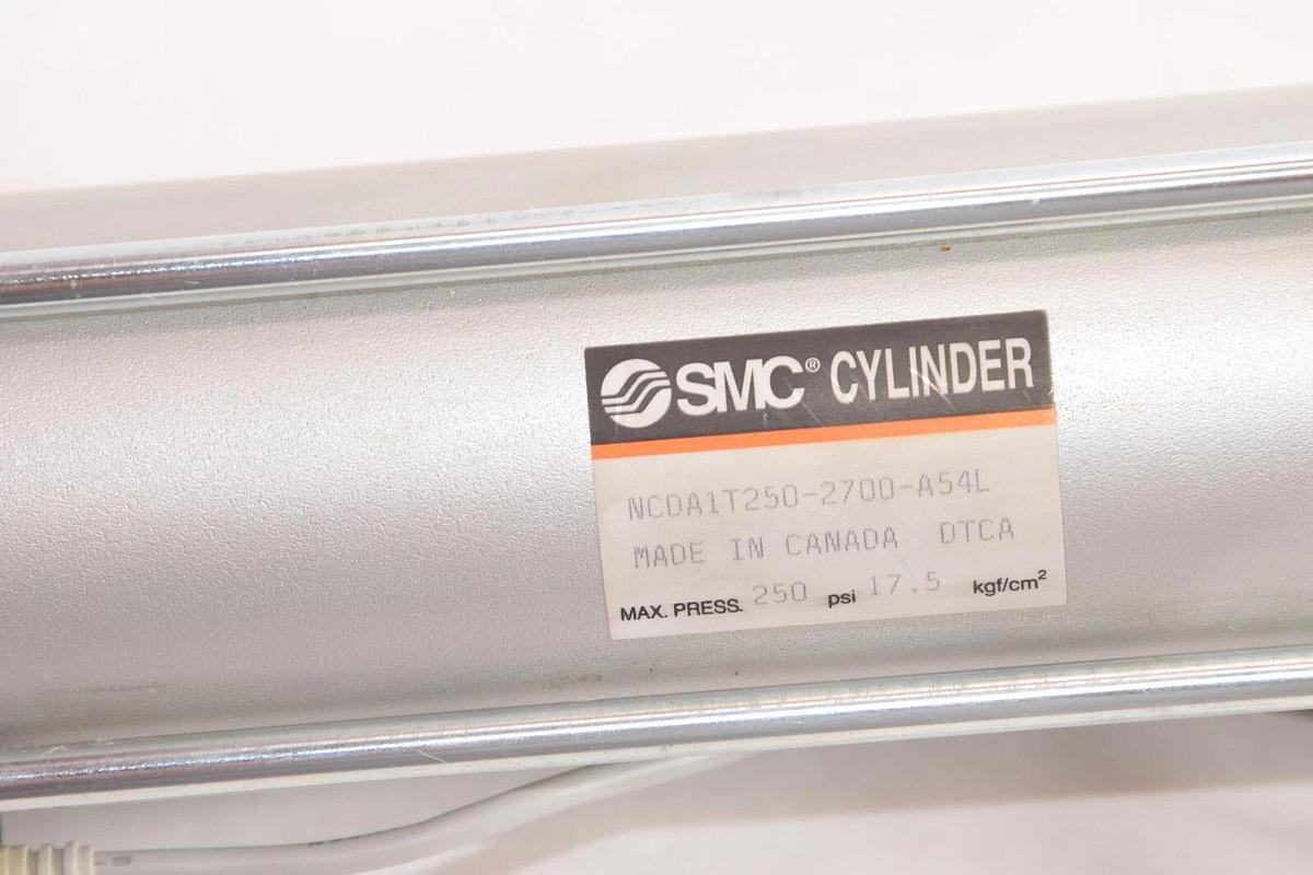 (NEW) SMC NCDA1T250-2700-A54L 17.5kgf/cm2 250psi 5/8" rod Pneumatic Cylinder