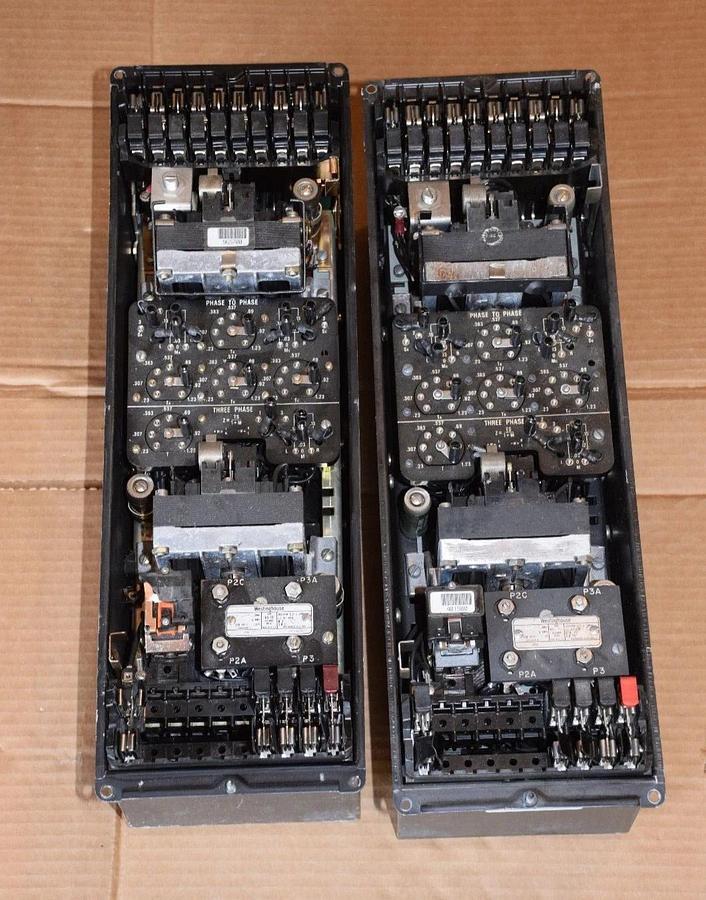 Used (Lot of 2) WESTINGHOUSE KD-10 Distance Relay 719B195A16 120V .18-3.7 Ohms