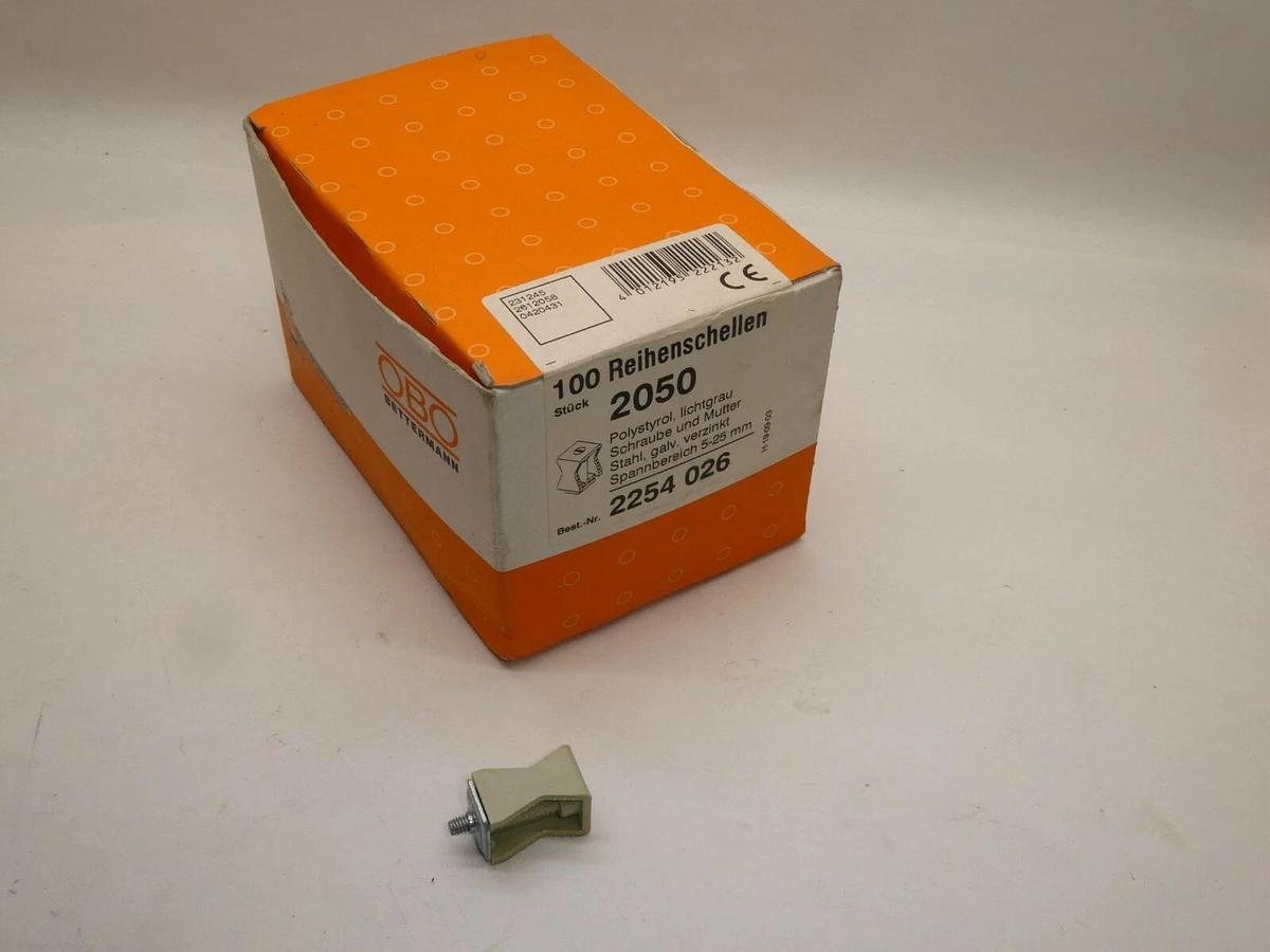 (NEW - Box of 100) OBO BETTERMANN 2254 026 2050/5-25 2050 Quick Clamp