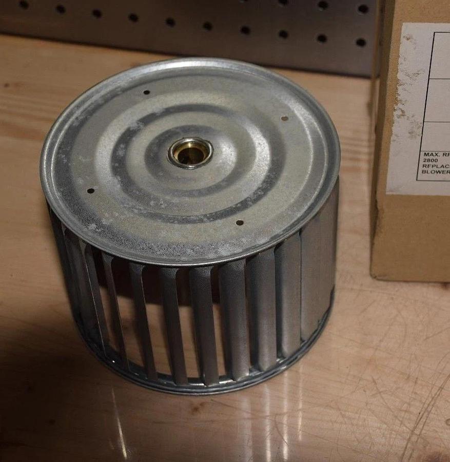 Fasco Galvanized Blower Wheel 1-6057 87106057 5-45/64" Dia 4" W 1/2" Bore (NEW)