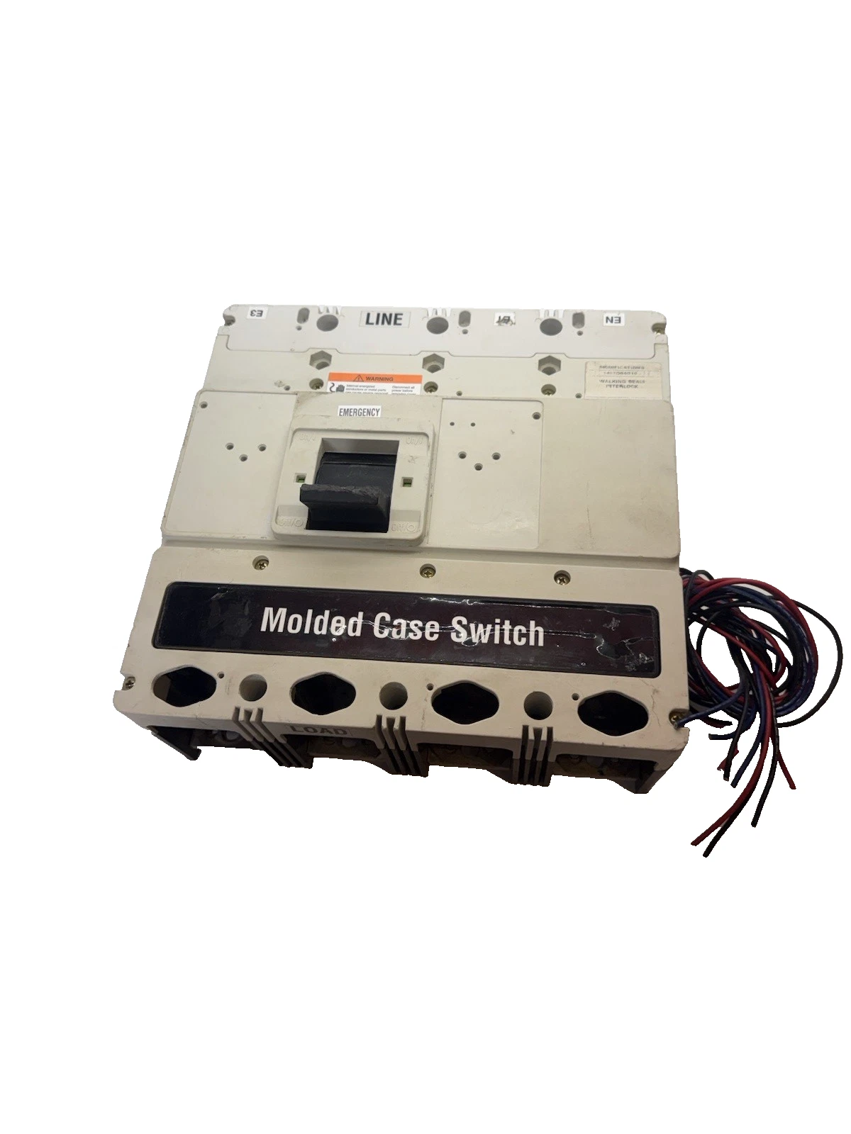 Used Cutler Hammer Molded Case Switch 4P HLD4600 4 pole HDL 600A 600 Amp W/ interlock