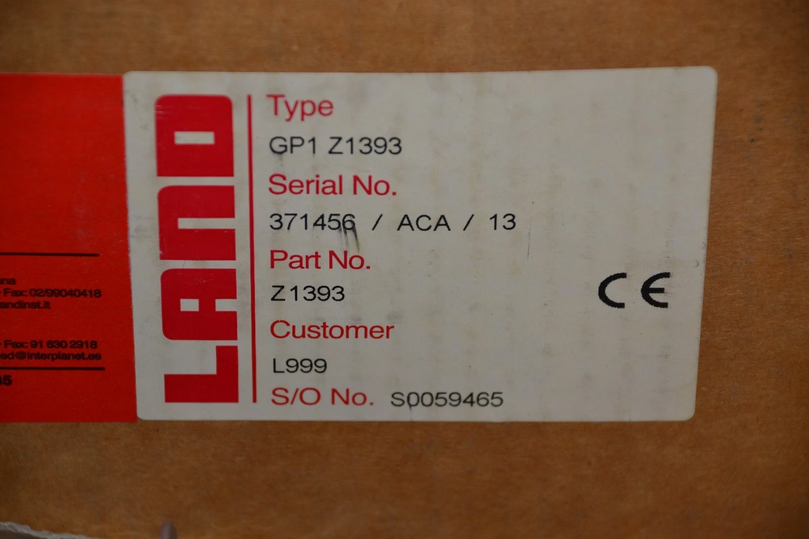 LAND Infrared Thermometer GP1 Z1393