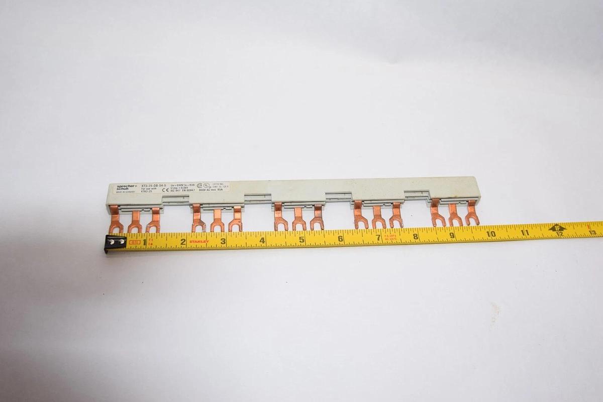 Used (Lot of 2) SPRECHER + SCHUH KT3-25-DB-54-5 For Use With KTA3-25 Bus Bar