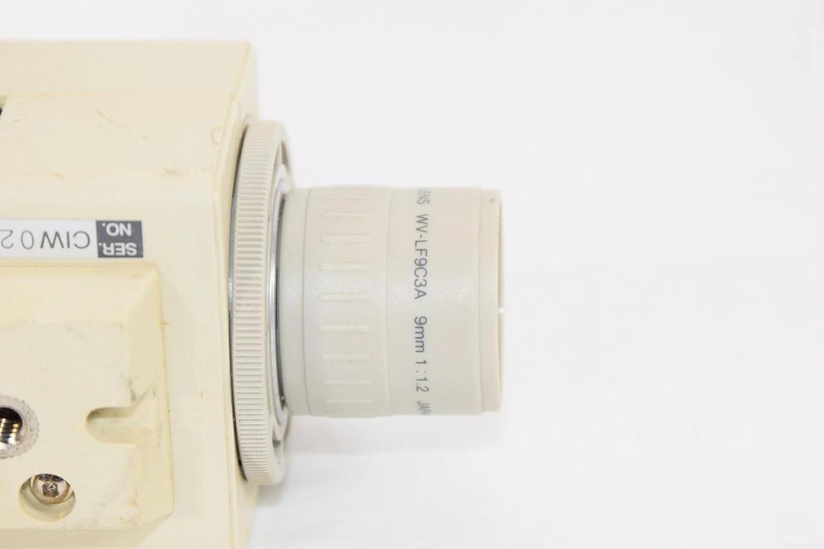 Used PANASONIC WV-BP144 24Vac 2.1W CCTV Camera With WV-LF9C3A 9mm 1:1.2 Lens