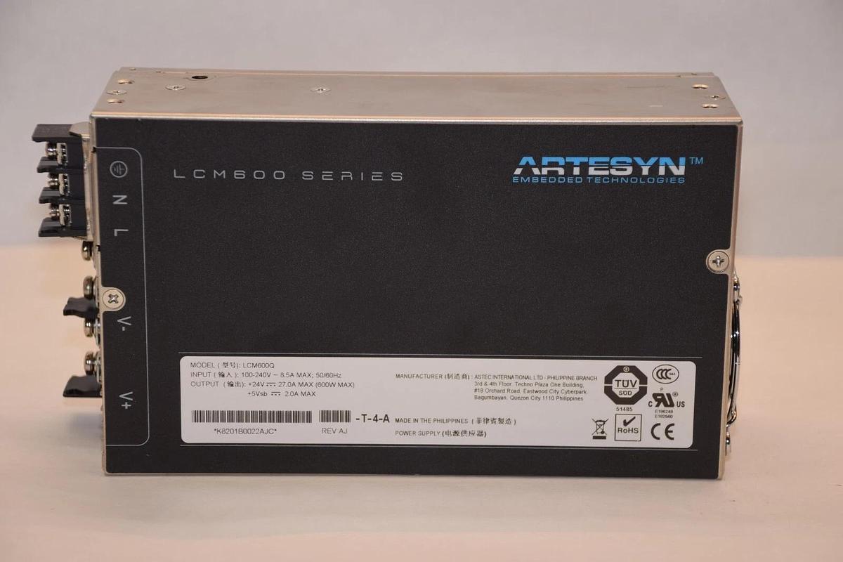 Used ARTESYN EMBEDDED TECH. / ASTEC INTERNATIONAL LCM600Q 100-240V 8.5A Power Supply