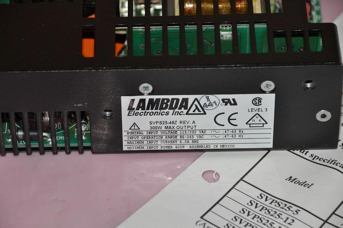 LAMBDA ELECTRONICS SVPS25-48Z SVPS2548Z 300W REV A 115/230v POWER SUPPLY  NEW