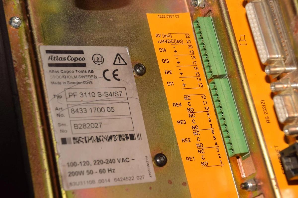 Used ATLAS COPCO Controller 8433 1700 05 PF 3110S-S4/S7 8433170005