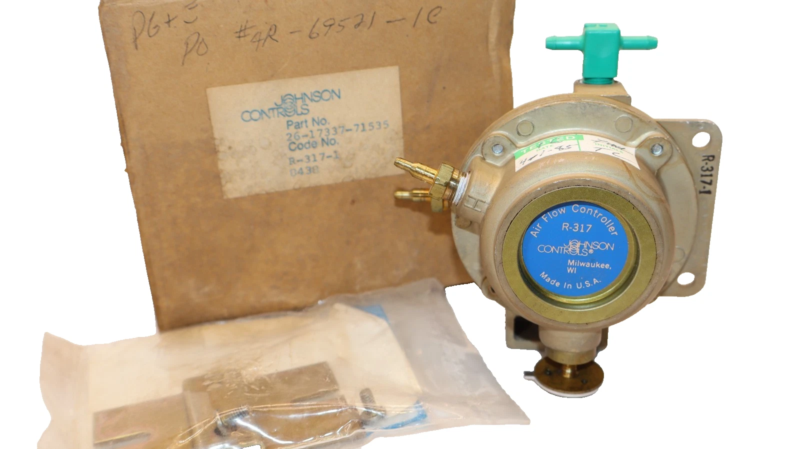 Johnson Contorls Air Flow Controller R-317-1 , 26-17337-71535 (New)