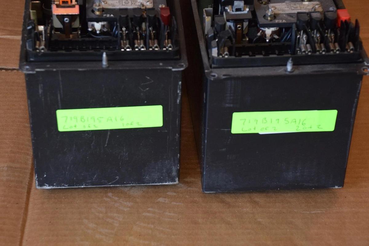 Used (Lot of 2) WESTINGHOUSE KD-10 Distance Relay 719B195A16 120V .18-3.7 Ohms