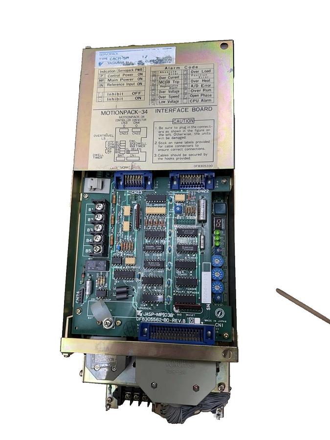 Used Yaskawa Drive ServoPack CACR-SR06TZ0SM CACR-SR06TZ6SM-E  .60kw .80HP