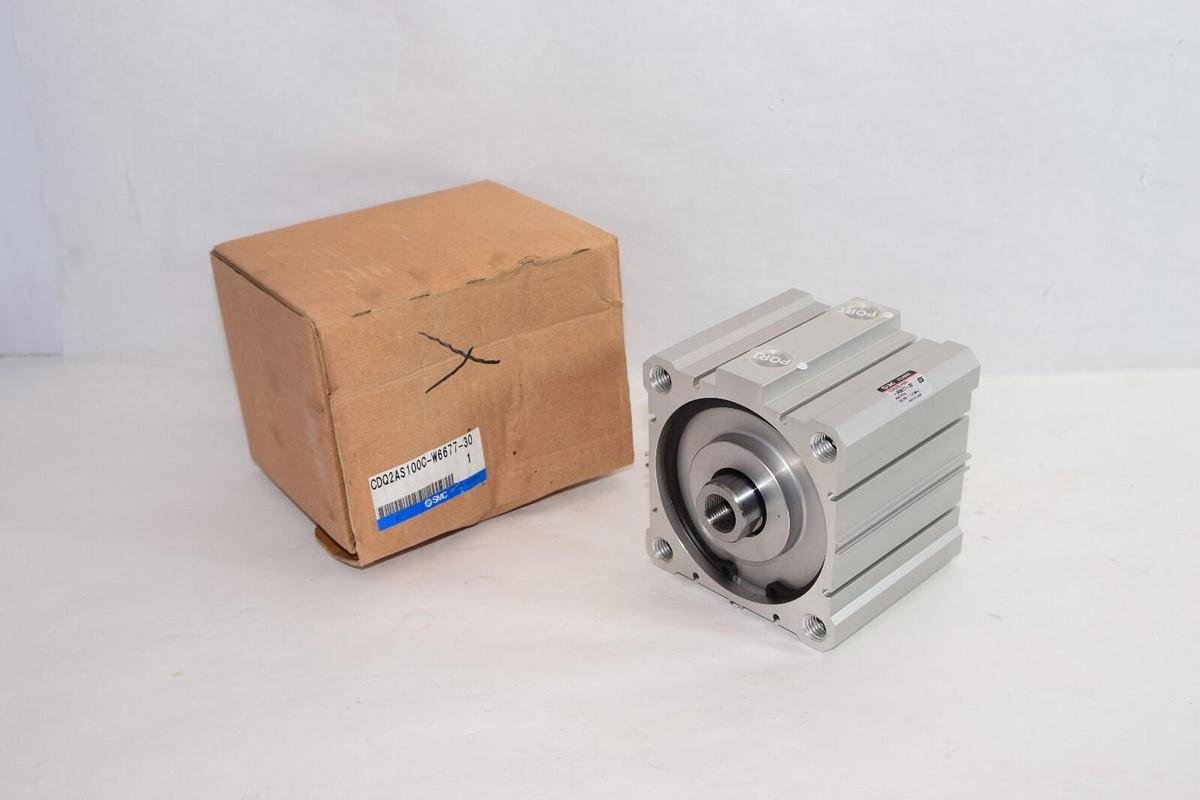 (NEW) SMC CDQ2AS100C-W6677-30 Double Acting Pneumatic Cylinder