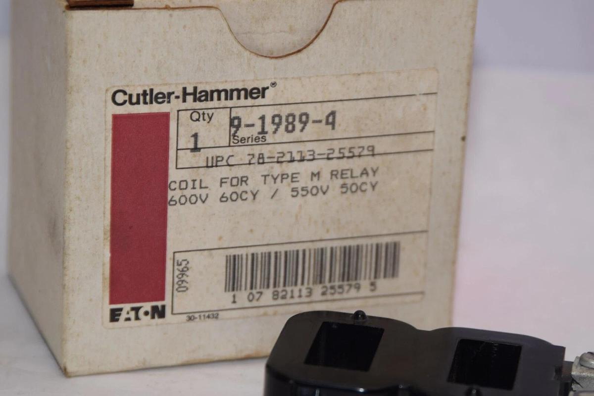 (NEW) CUTLER HAMMER 9-1989-4 78-2113-25579 600V 60cy / 550V 50cy Coil