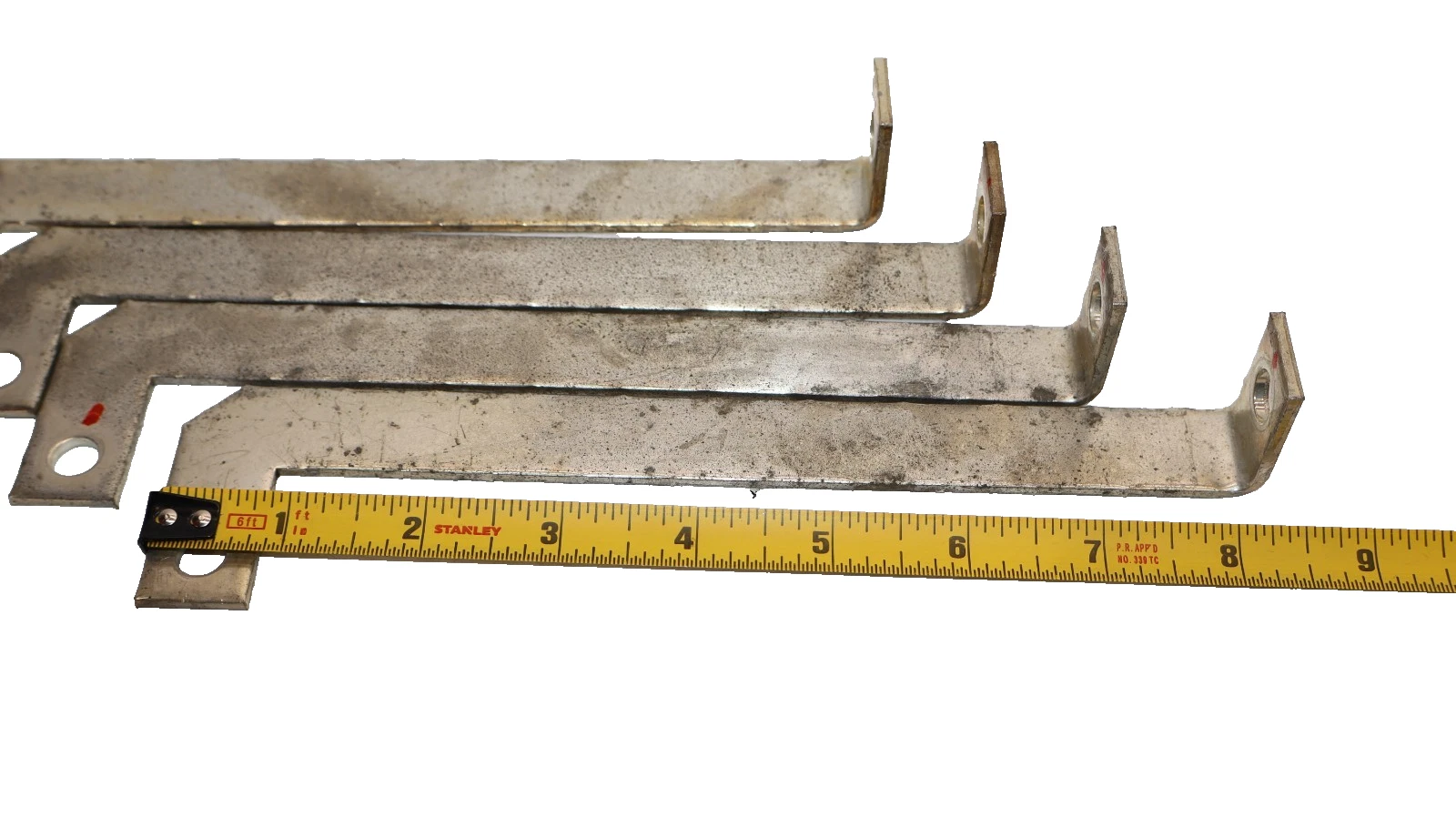 Used 8-1/4" x 3/4" x 1/8" Copper Buss Bar (Lot of 4)