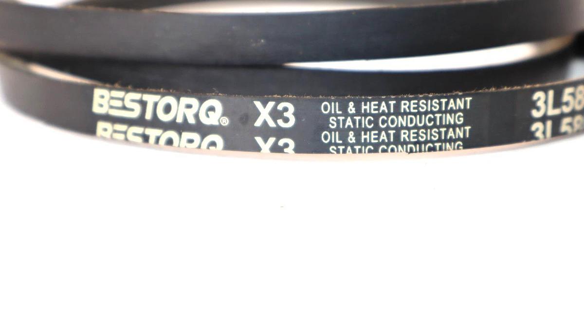 (NEW - Lot of 3) BESTORQ 3L580 X3 V-Belt