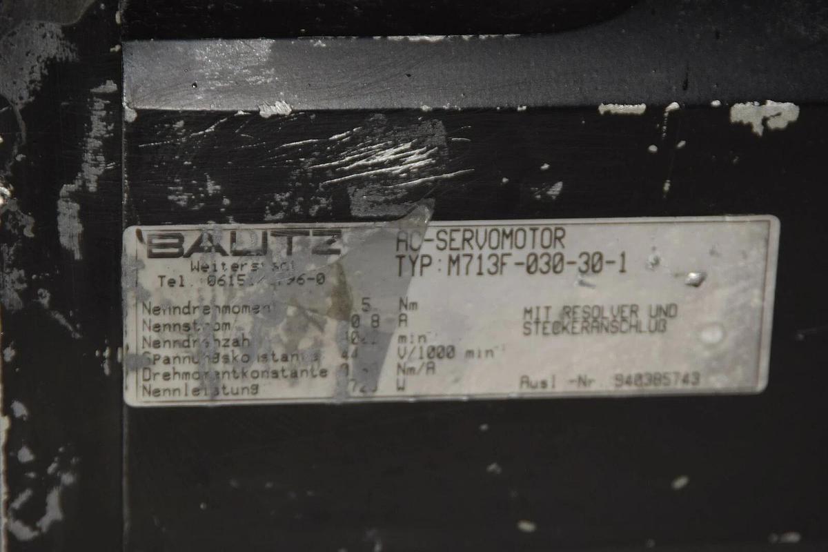 Used Bautz M713F-030-30-1 M713F030301 AC Servo Motor