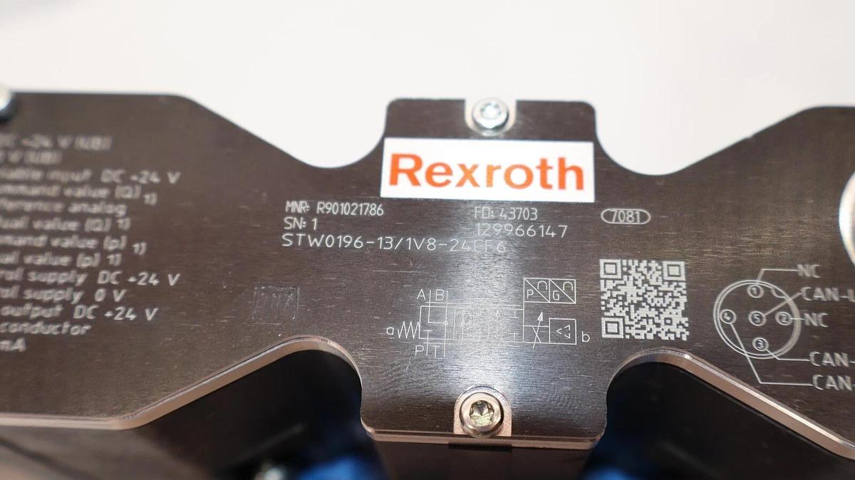Rexroth Directional Control Valve STW0196-13/1V8-24CF6 STW019613/1V824CF6 *NOS*