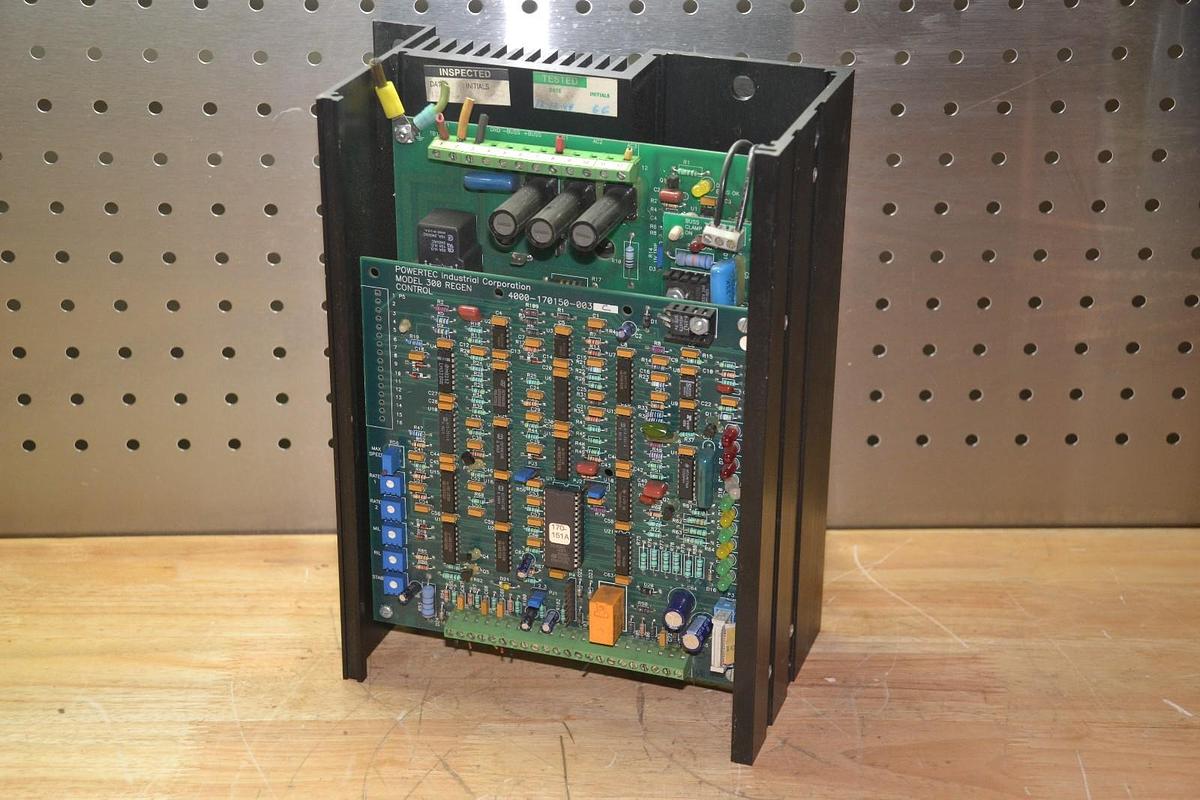 Used POWERTEC C0.5.3R1CH000 C0 5 3R1CH000 1/2HP BRUSHLESS DC MOTOR SPEED CONTROLLER