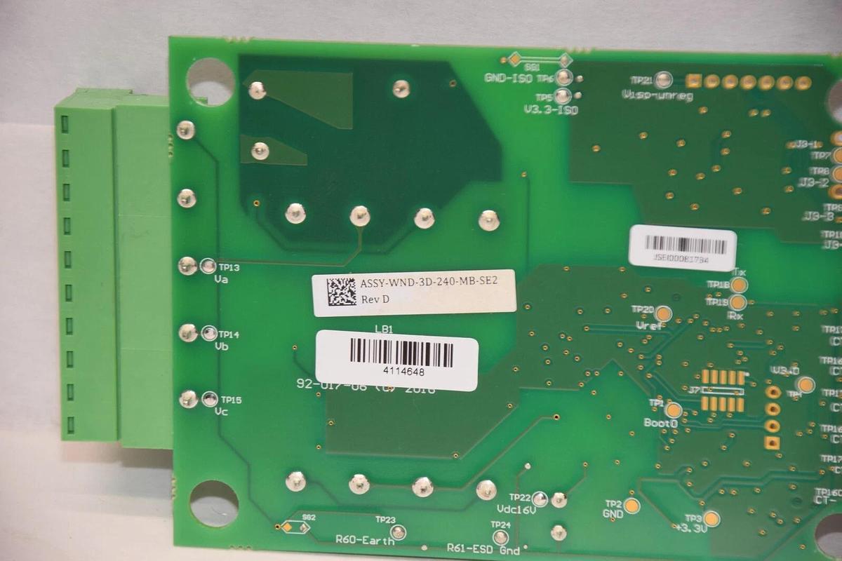 Used ASSY-WND-3D-240-MB-SE2 Rev D 92-017-06 JSEI00081734 Circuit Board 4 Solar Drive