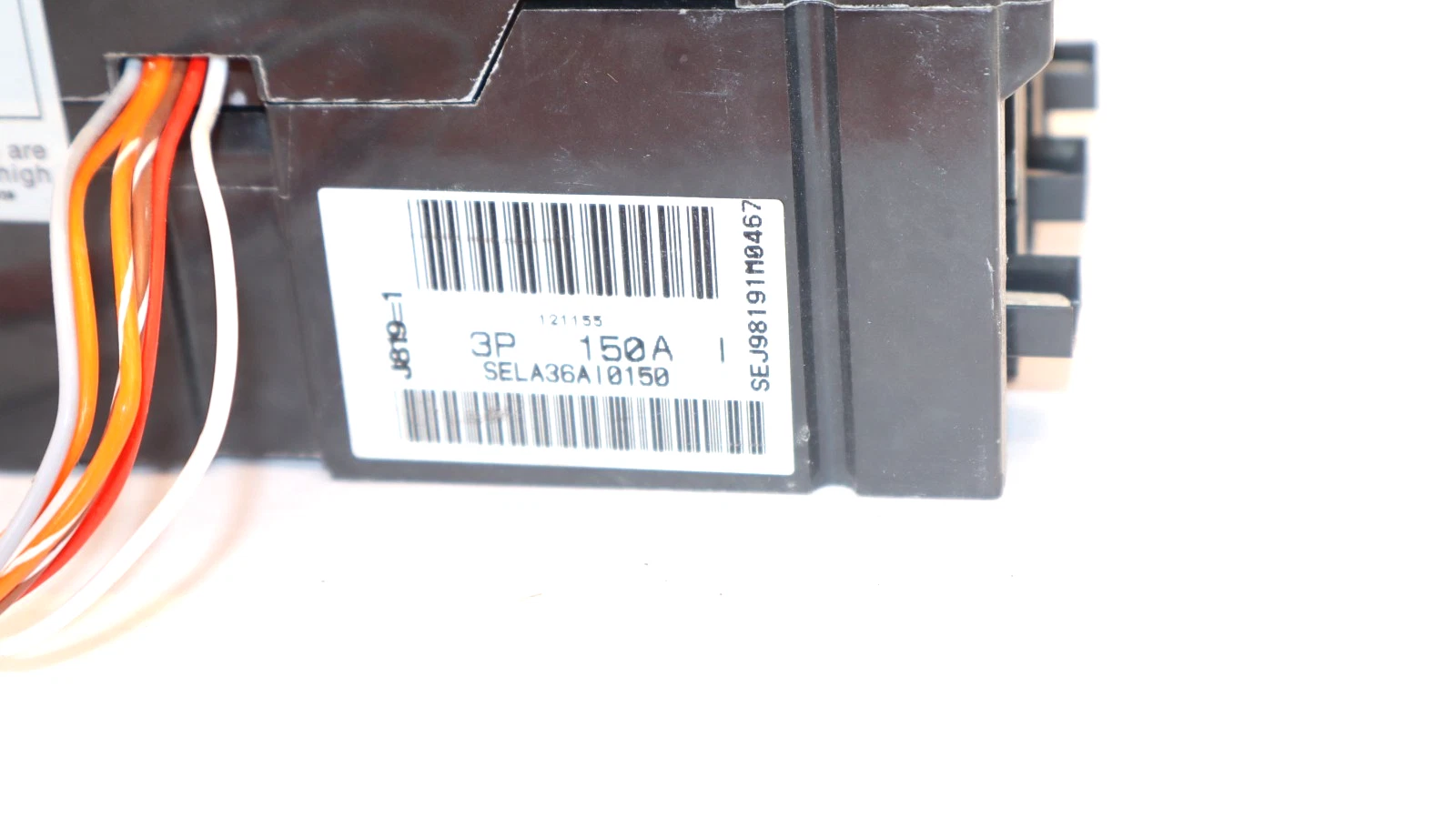 Used GE GENERAL ELECTRIC SELA36AI0150 150A 150 A Breaker SRPE150A Shunt SAUXPAB2 Aux