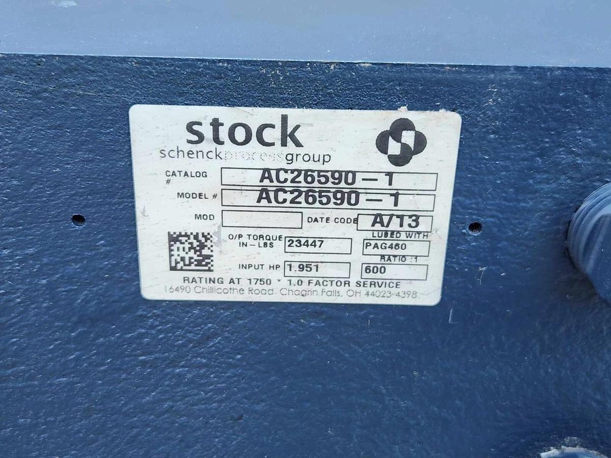 Stock GearBox  AC26590-1  1.951HP 600:1 Ratio, large heavy duty gear box (New)