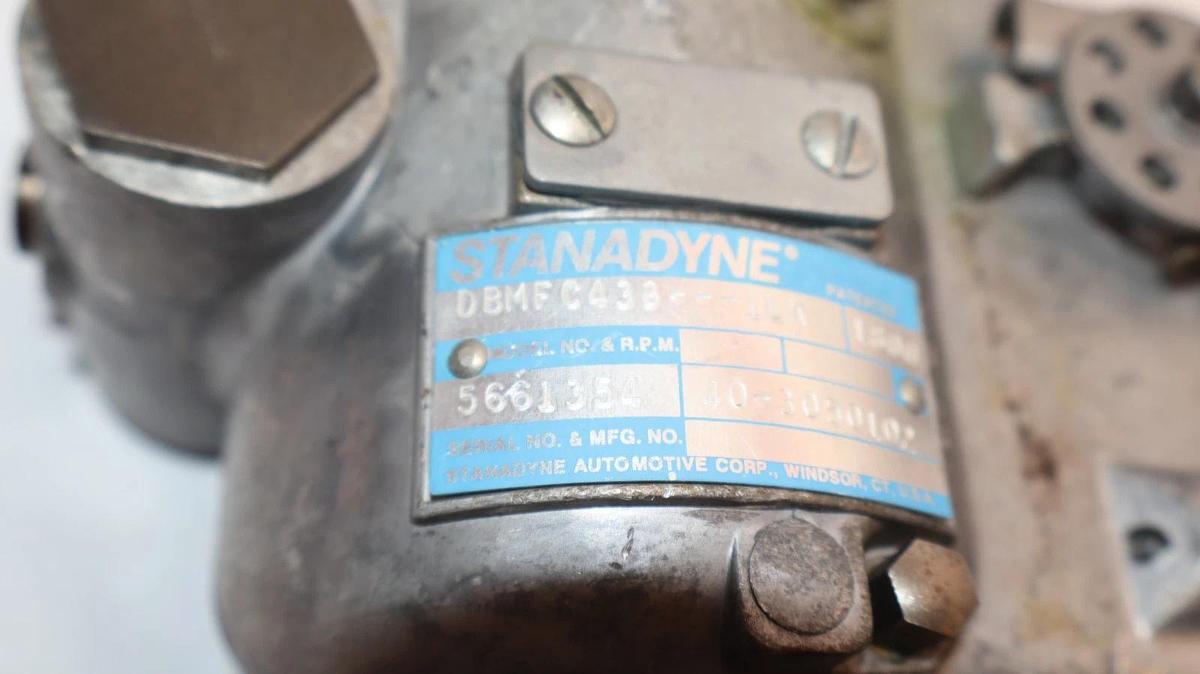 Used Standadyne Injector Fuel Pump DBMFC433-1LK RPM1800 40-3050102