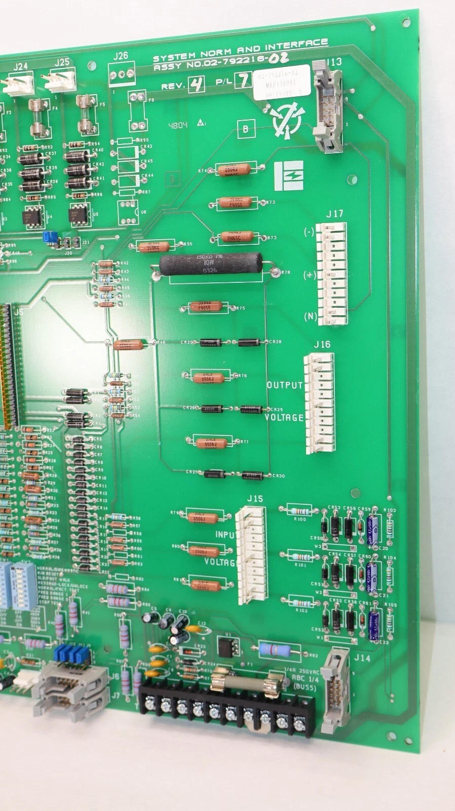 Used EMERSON / LIEBERT 02-792216-02 ,0279221602 System Norm and Interface Board