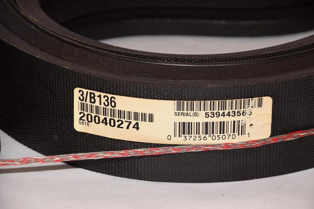 CONTINENTAL Hy-T Torque 3/B136 3-B136 3-Rib Matchmaker V-Belt USA (NEW)