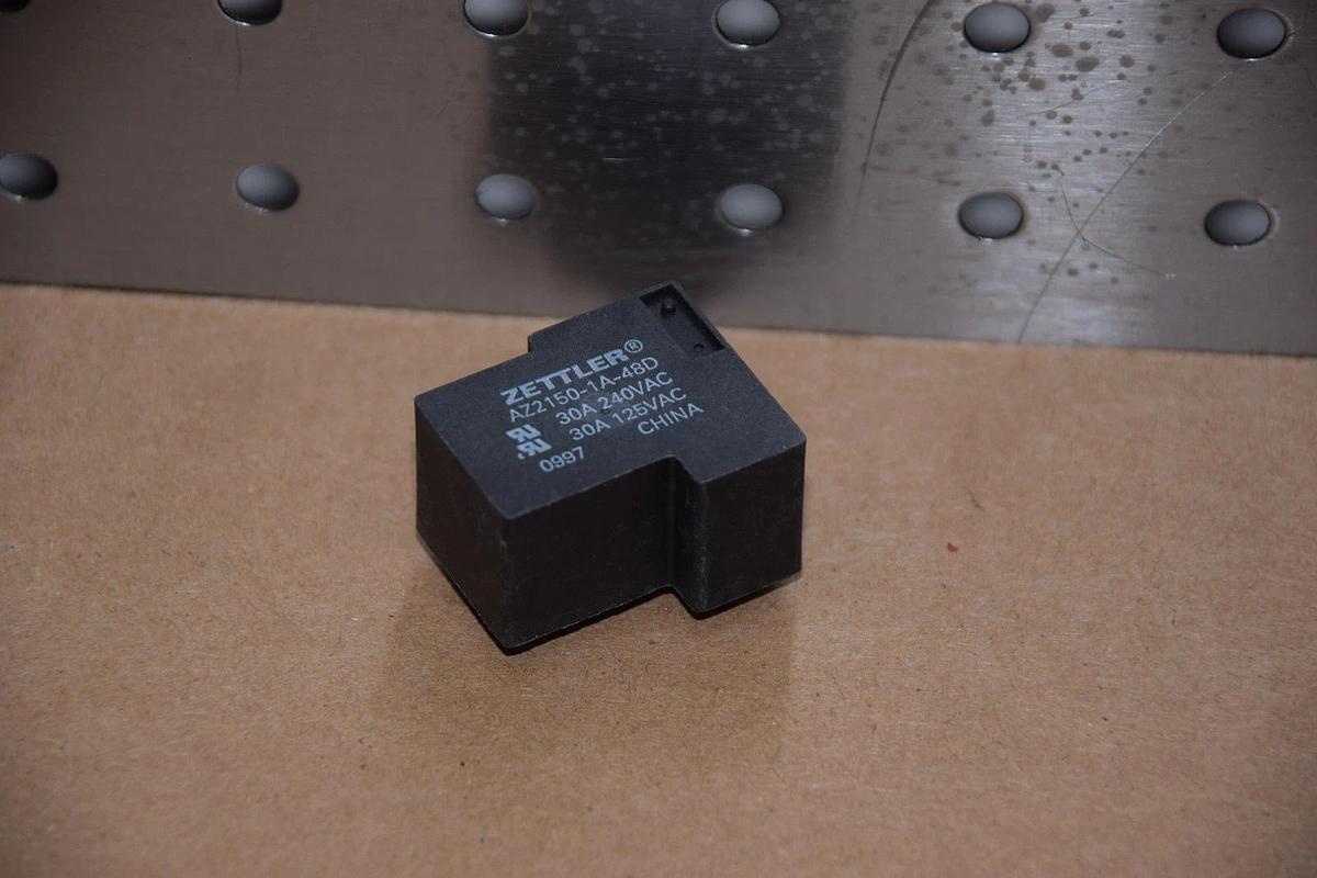 Used ZETTLER AZ2150-1A-48D AZ21501A48D 30A/240VAC 30A/125VAC RELAY