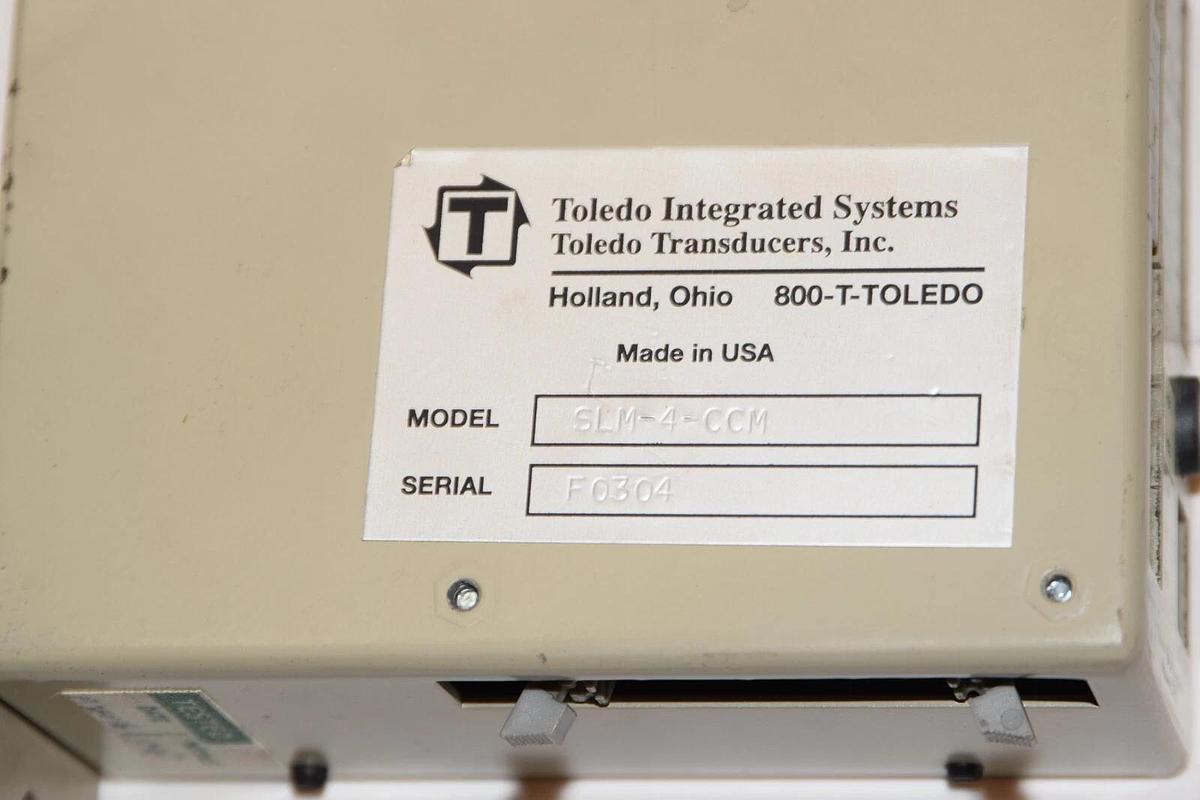 Used TOLEDO TRANSDUCERS INC. SLM-4-CCM Tonnage Monitor System USA