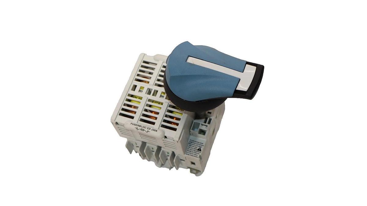 Used SOCOMEC 37103004 30A 600Vac 3Ph Disconnect Switch With Fuse
