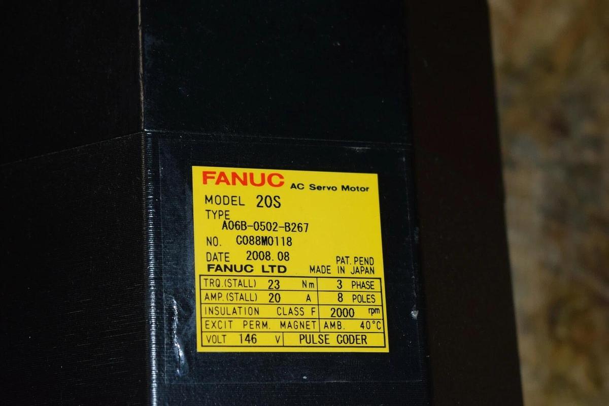 Refurbished FANUC A06B-0502-B267 / A06B0502B267 20S  AC Servo Motor