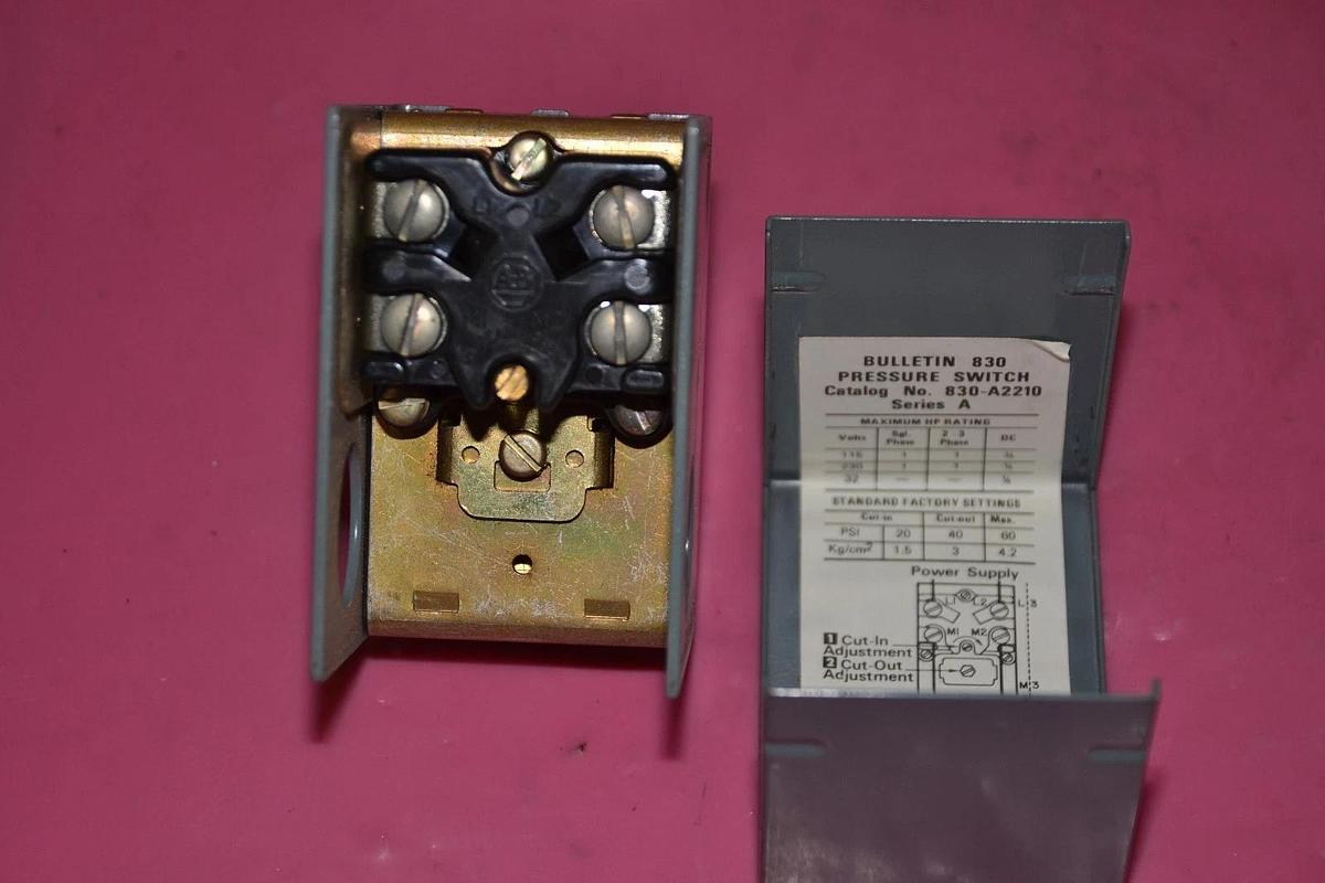 ALLEN BRADLEY PRESSURE SWITCH 830-A2210 830 A2210 830A2210 SER.A NEW