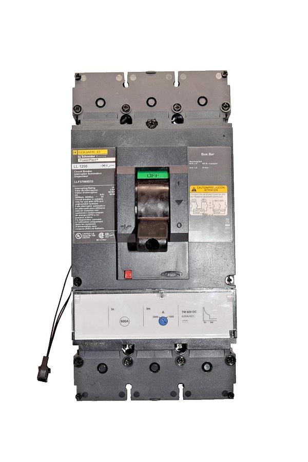 Square D PowerPact LL1200 Breaker LLF37060D33 600A 600 Amp 3p (New, take out)