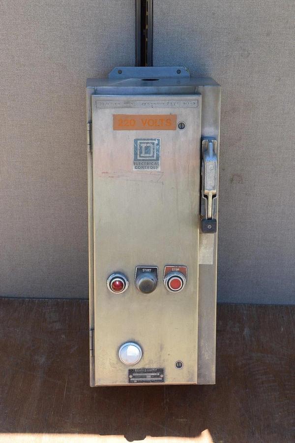 Used Square D S/S 8539-SCW43 Stainless steel 8536 SBO 2 Size 0 Starter contactor