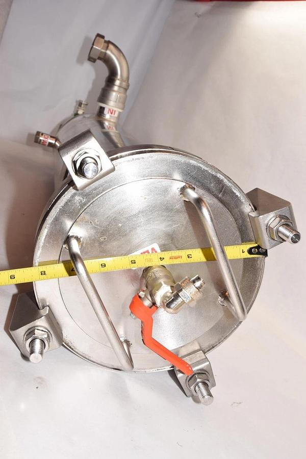 Used ASCO Stainless steel FILTRI 6" Filter Housing MTM032SL1HT-A35 1" Port Size  SS