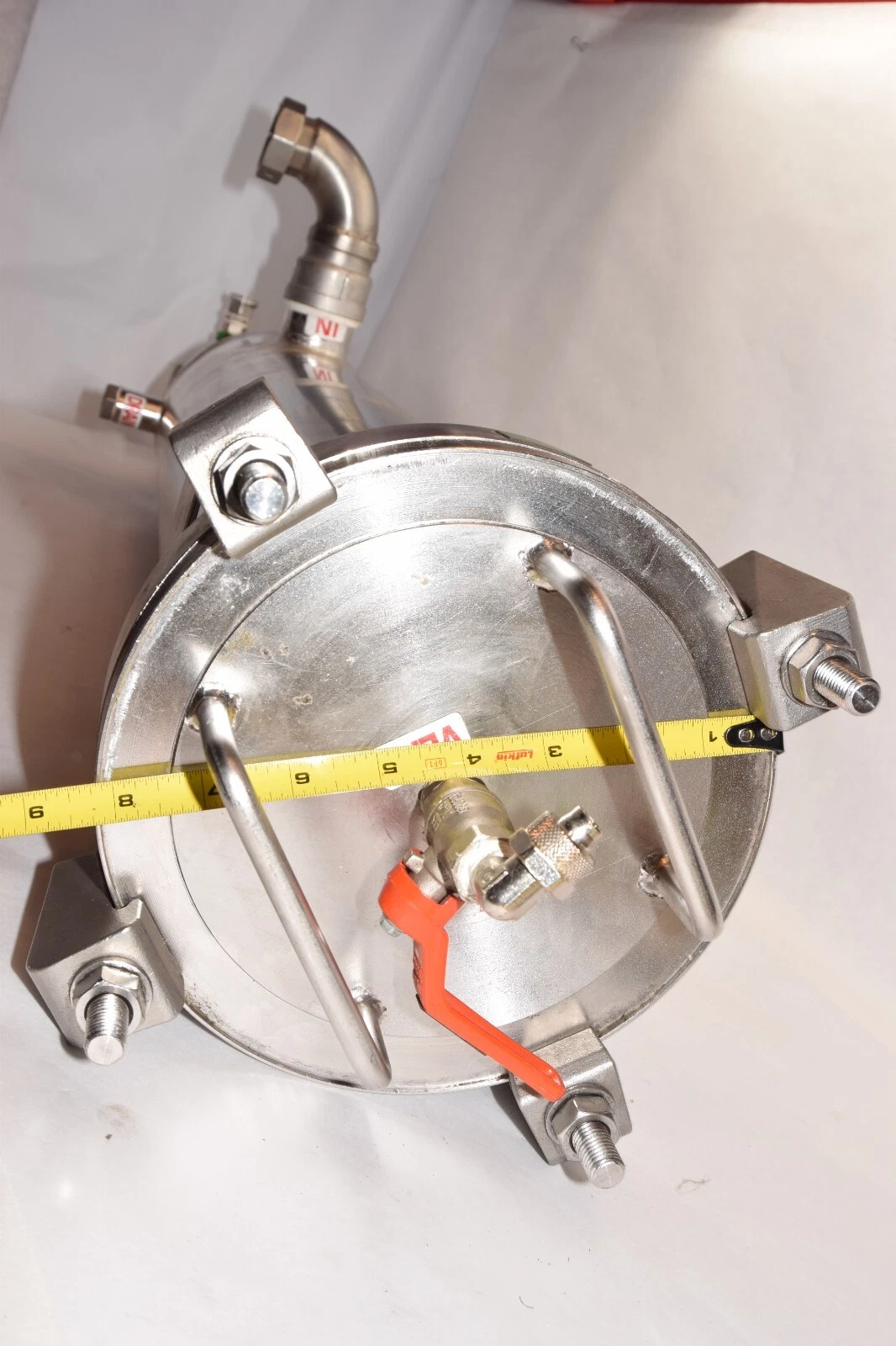 Used ASCO Stainless steel FILTRI 6" Filter Housing MTM032SL1HT-A35 1" Port Size SS