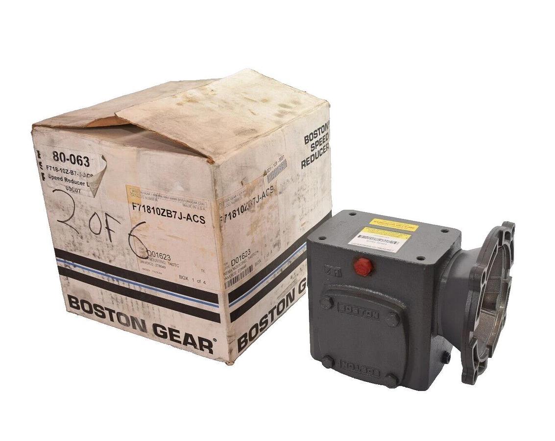 BOSTON GEAR Gear Box Speed Reducer F718-10Z-B7-J-ACS F71810ZB7JACS Ratio: 10