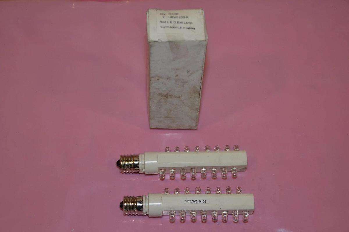 WATT-MAN LED LIGHTING (2) UBW120S-R 120 VAC NEW