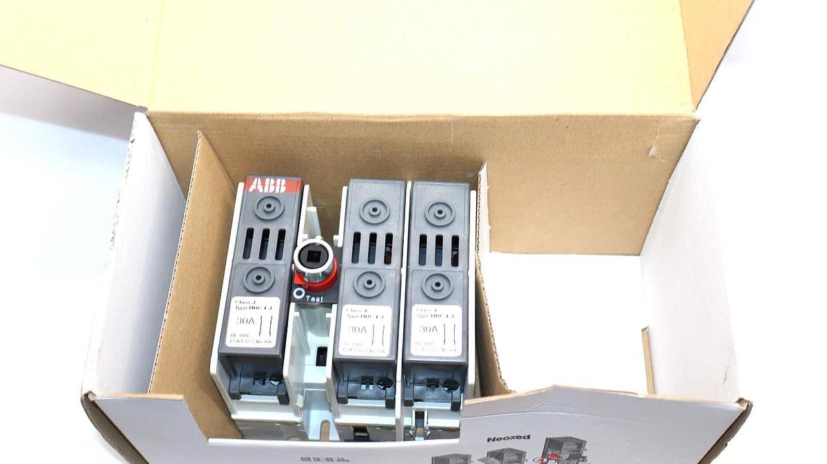 ABB OS 30AJ12 , OS30AJ12 30A 3 Pole General Purpose Fuse Switch (New)